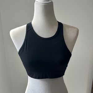 Nike Women's Perforated Black Sports Bra SMALL